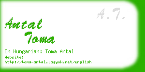 antal toma business card